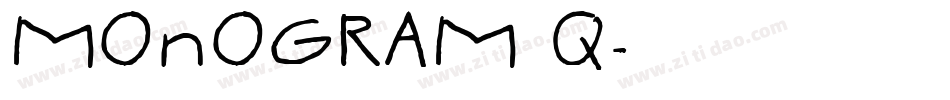 MONOGRAM Q字体转换